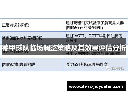 德甲球队临场调整策略及其效果评估分析 德甲球队临场调整策略及其效果评估分析